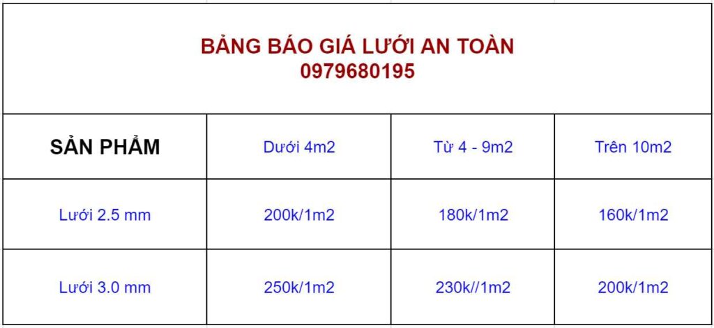 Chuyên lắp đặt lưới an toàn, lưới bảo vệ, cáp cầu thang và giàn phơi giá rẻ