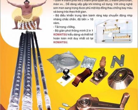 Giàn Phơi KOMATSU – Bộ Tời Chống Rối Cáp