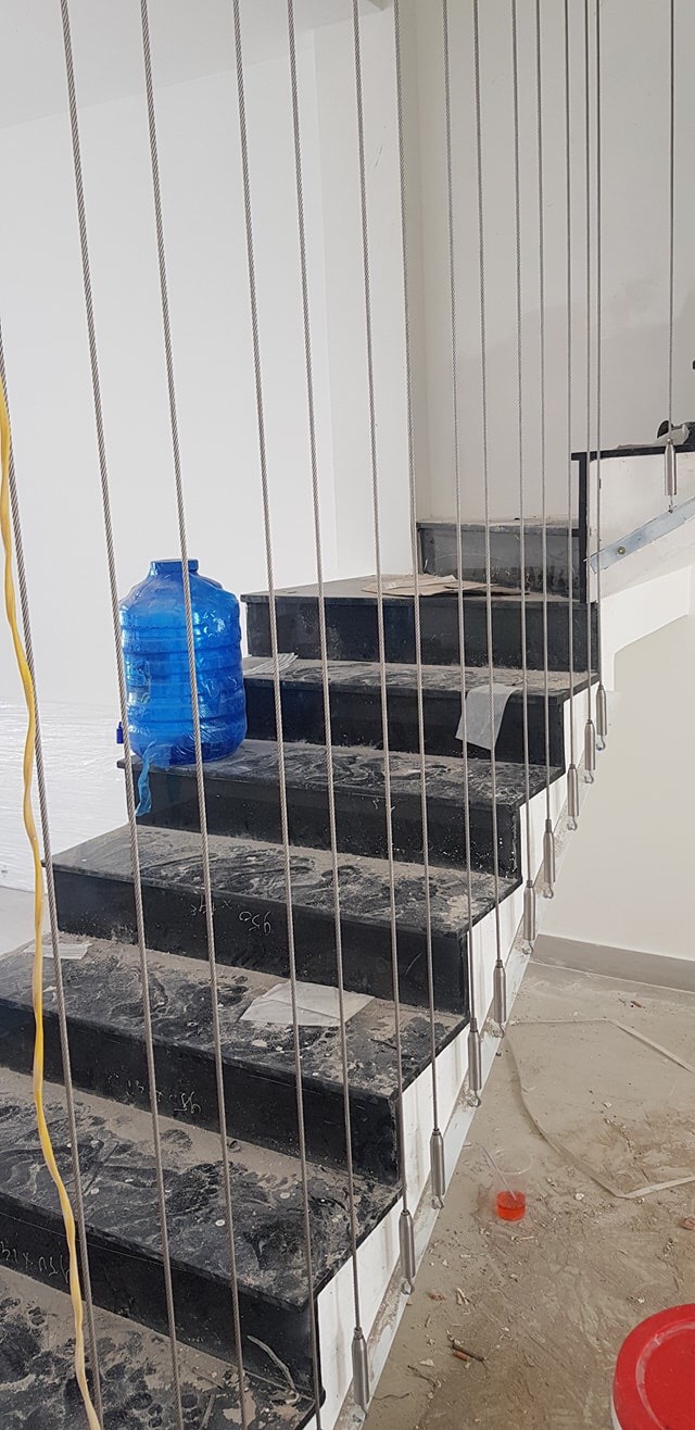 giải pháp thay thế cầu thang truyền thống bằng cáp tăng đơ cầu thang