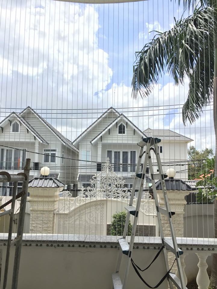 Hình ảnh sản phẩm thi công Lưới an toàn ban công chung cư ở khu vực Quảng Ninh