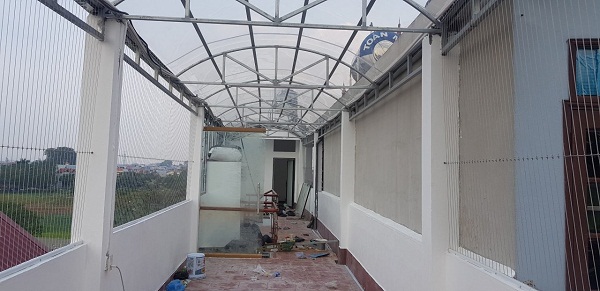 Hình ảnh lắp đặt lưới an toàn chung cư ở khu vực Bình Thuận