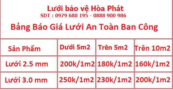 Báo giá thi công lưới an toàn trọn gói