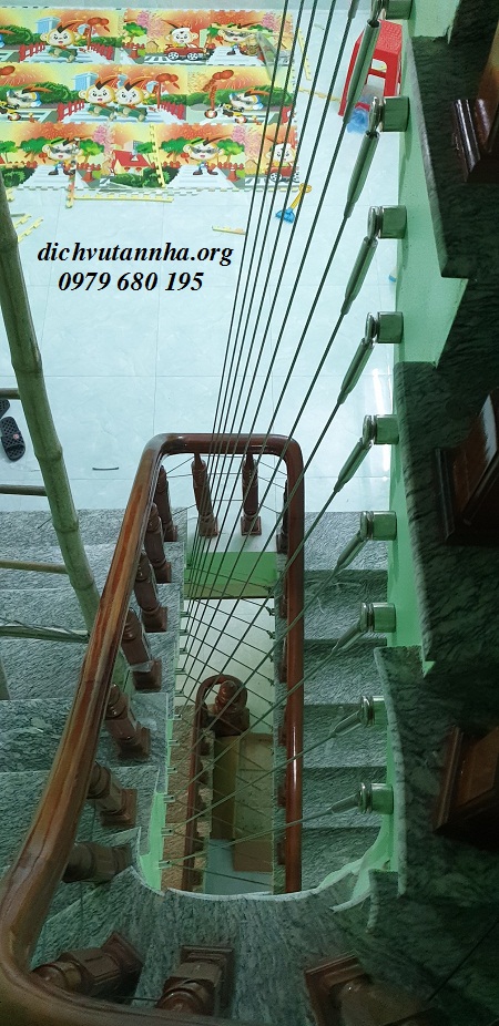 Thi công cáp cầu thang tại Ninh Bình