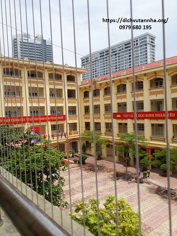Lắp đặt lưới an toàn cho trường học tại Hoài Đức- Hà Nội