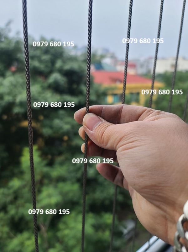 Lưới an toàn ban công inox trần sus 304