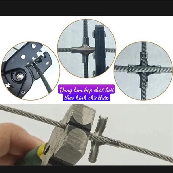 Kẹp chì Lưới an toàn cầu thang